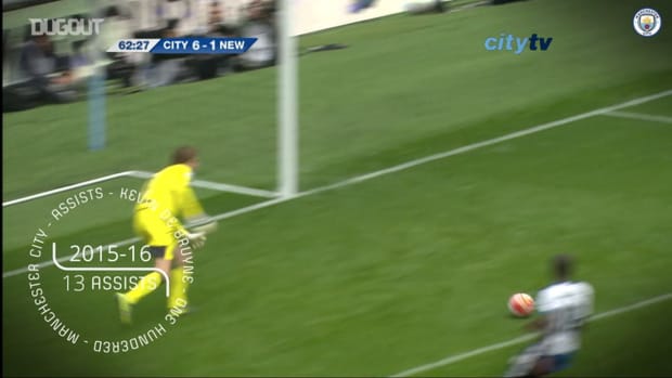 Kevin De Bruyne: 100 Manchester City assists